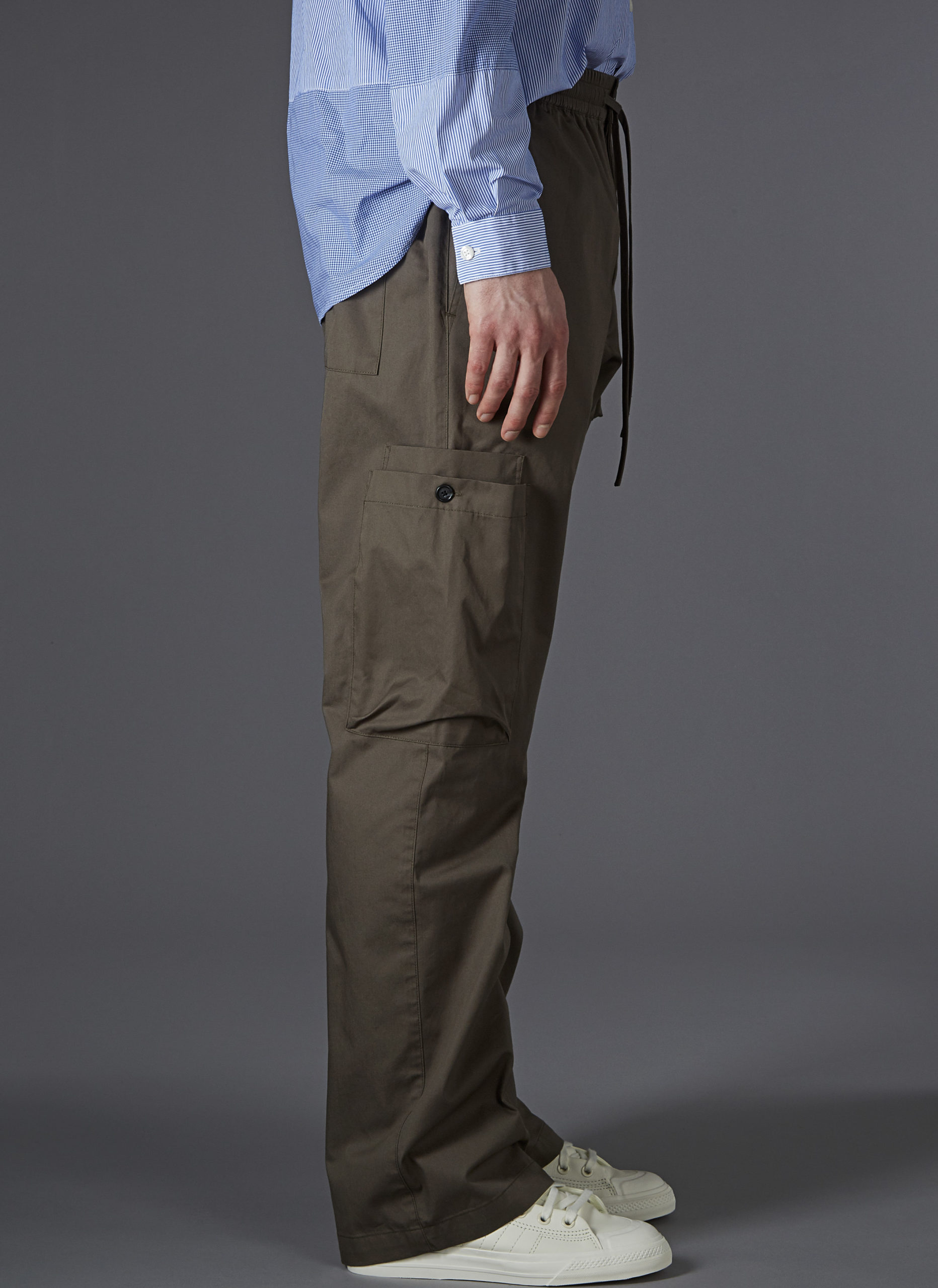 RELAXED UTILITY PANT IN DARK SAGE - GREI New York
