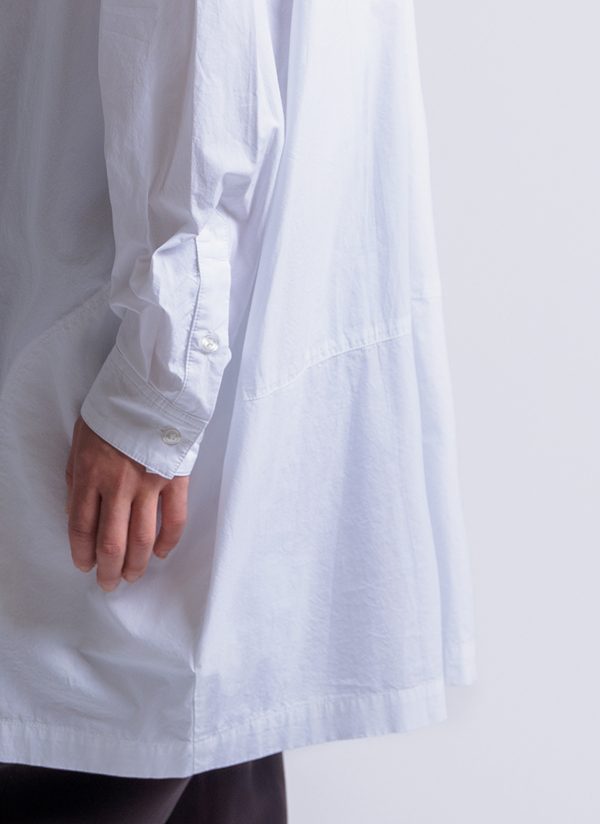 PAINTER SHIRT IN WHITE WASHED POPLIN - Image 8