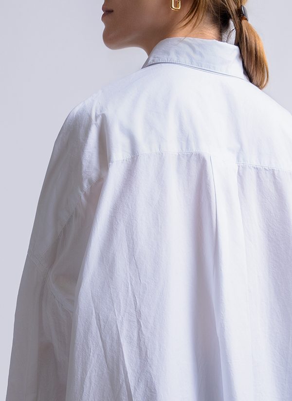 PAINTER SHIRT IN WHITE WASHED POPLIN - Image 11