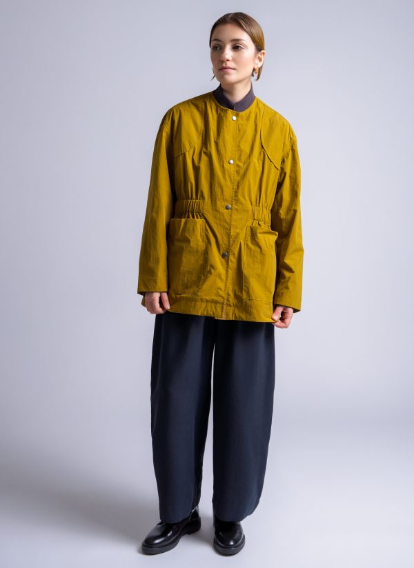 DEPARTURE JACKET IN OLIVE PARACHUTE NYLON - Image 3